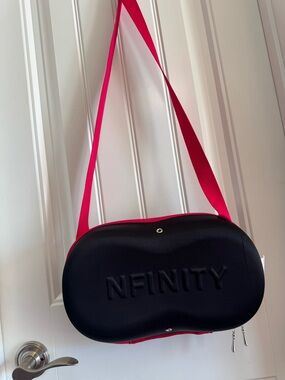 NFINITY Cheer Shoe Bag Case Black Pink Hard Shell Travel Bag Adult Size 9